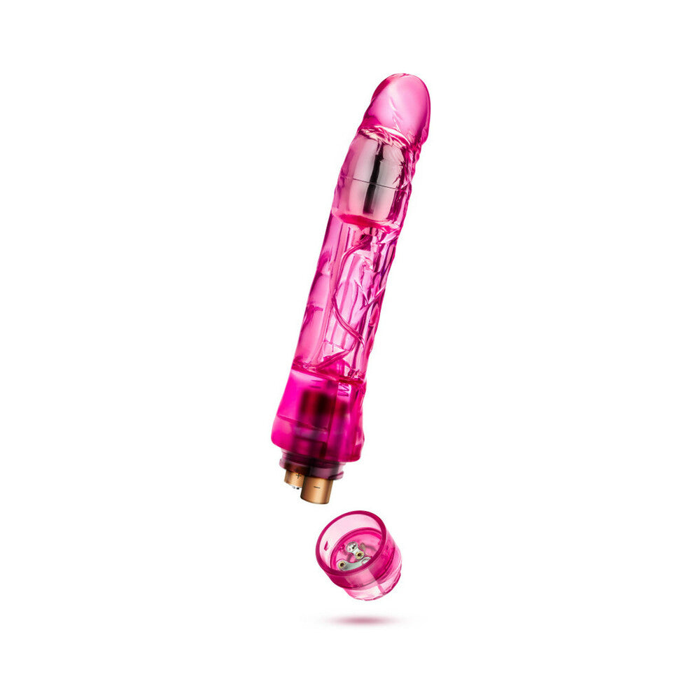 Naturally Yours Mambo Vibe Realistic 9 in. Vibrating Dildo Pink - Fantasies Boutique