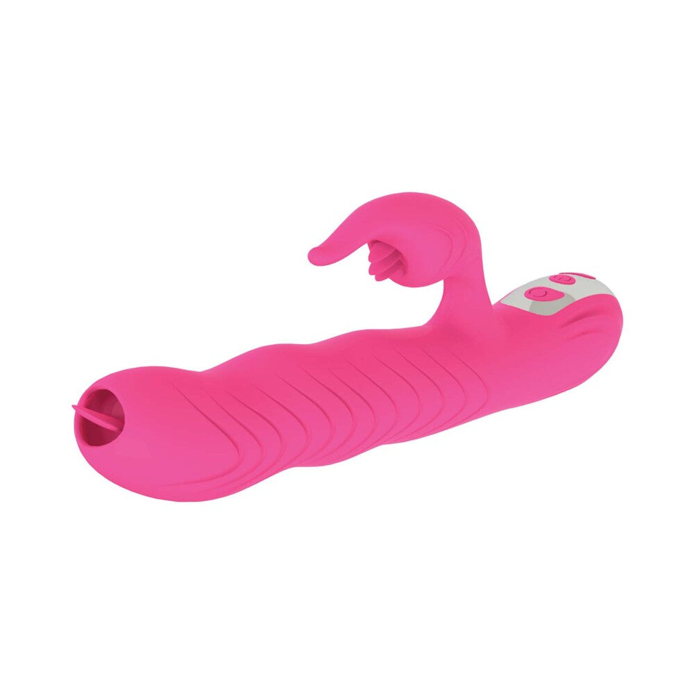 Passion Dolphin Heat Up Dual Stimulator Pink - Fantasies Boutique