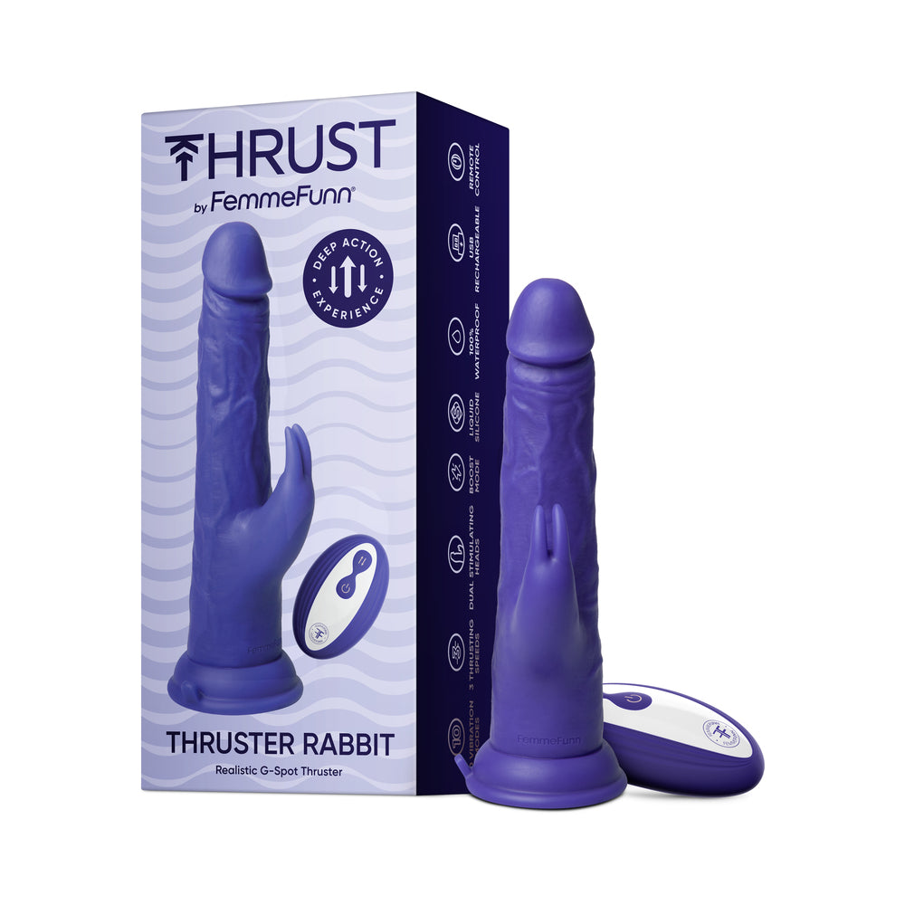 FemmeFunn Thruster Rabbit Dark Purple - Fantasies Boutique