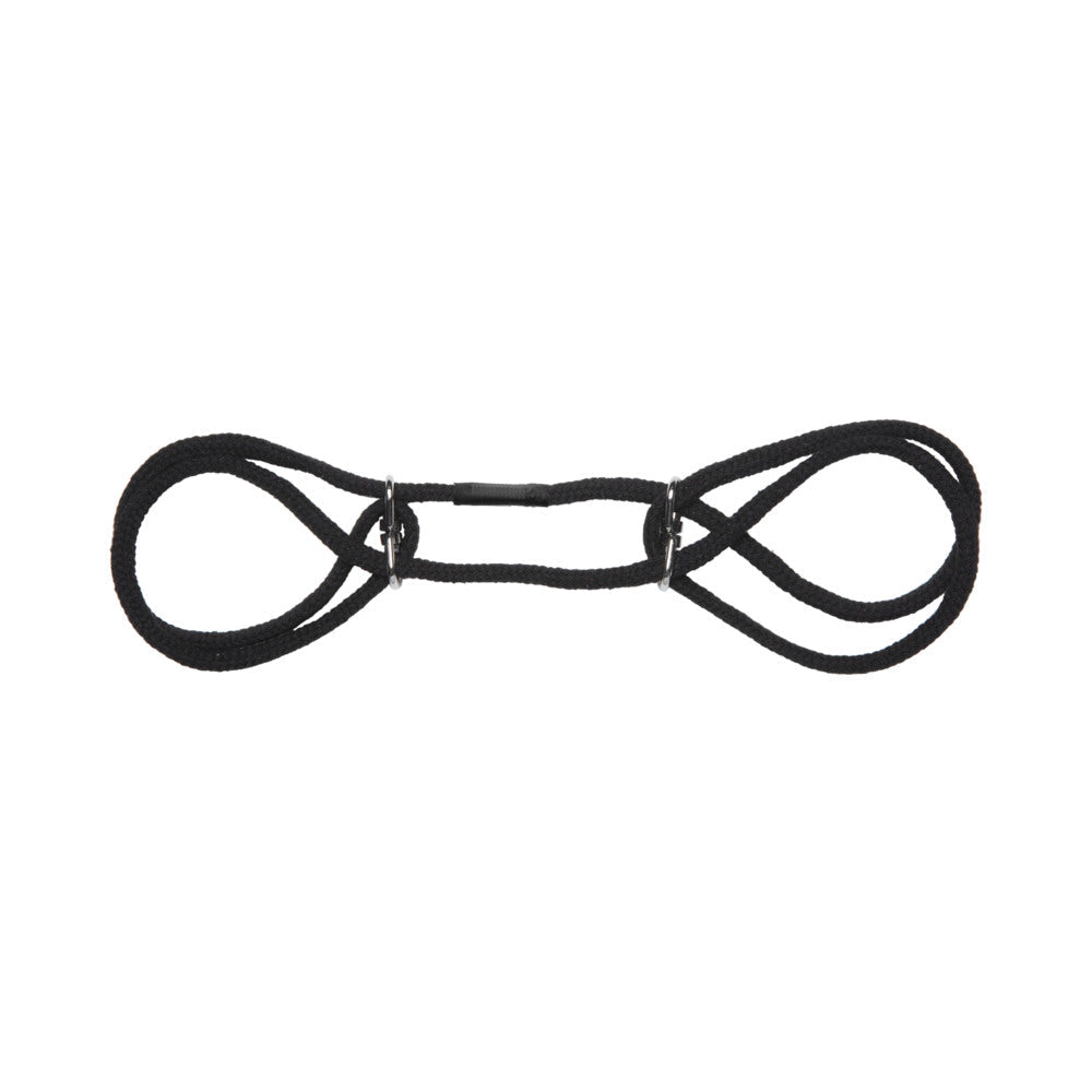 Japanese Style Bondage - 100% Cotton Wrist or Ankle Cotton Cuffs Black - Fantasies Boutique