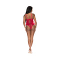 Magic Silk With Love Flutter Cami & Cheeky Panty Set Red S/M - Fantasies Boutique