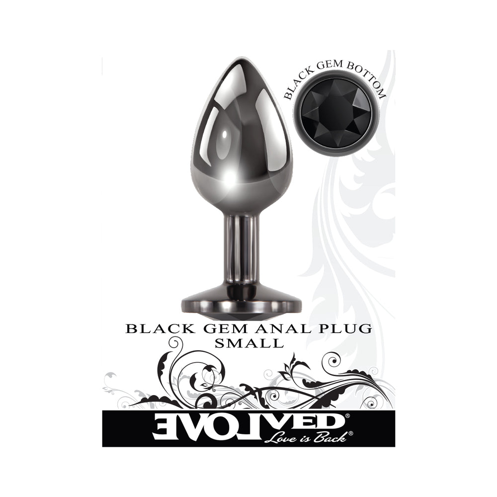Evolved Black Gem Anal Plug Small - Fantasies Boutique
