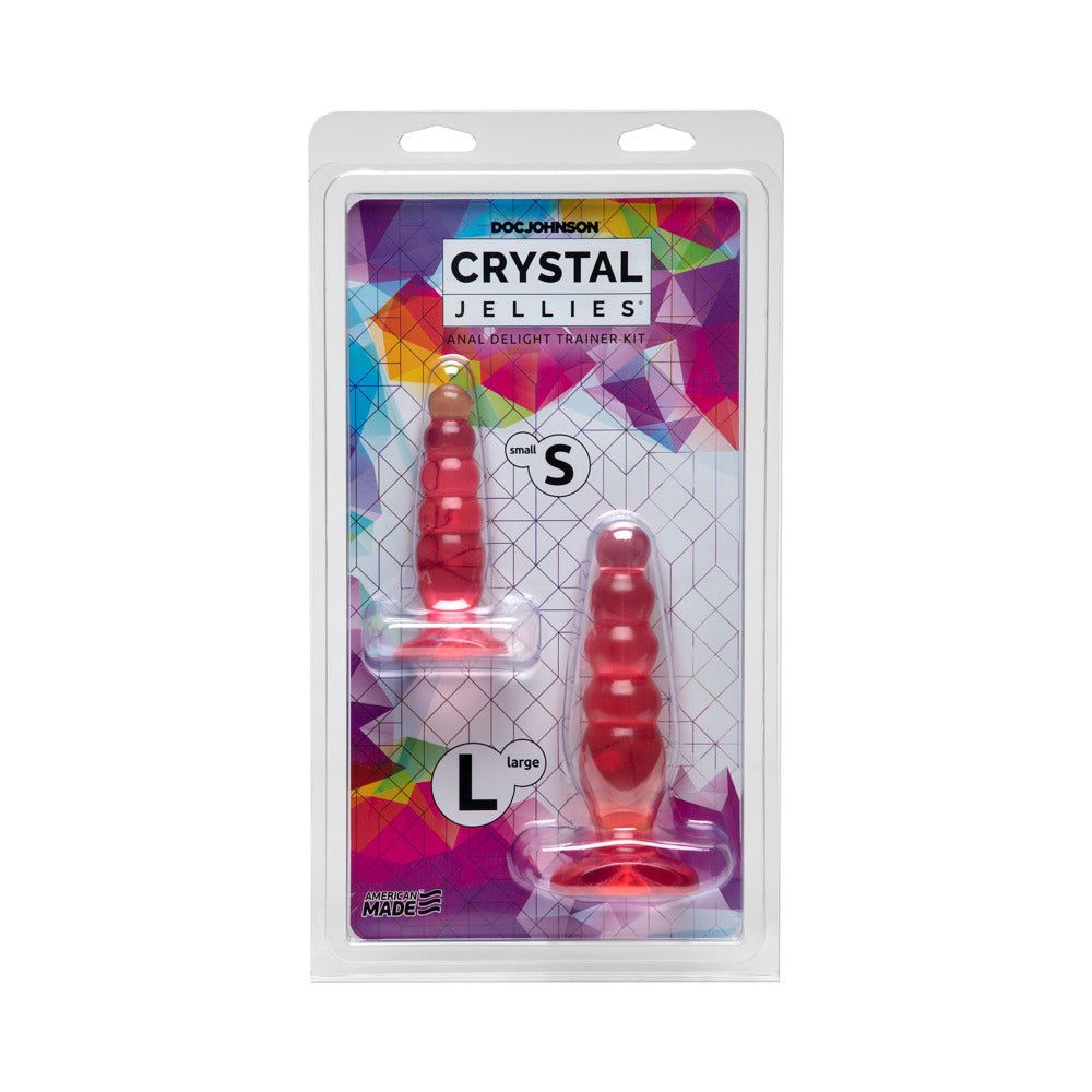 Crystal Jellies - Anal Delight Trainer Kit Pink - Fantasies Boutique