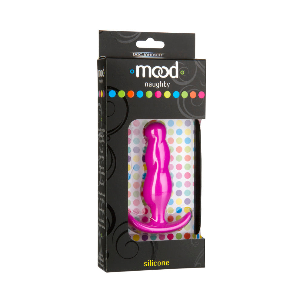 Mood - Naughty 3 - Medium Pink Silicone Butt Plug - Fantasies Boutique