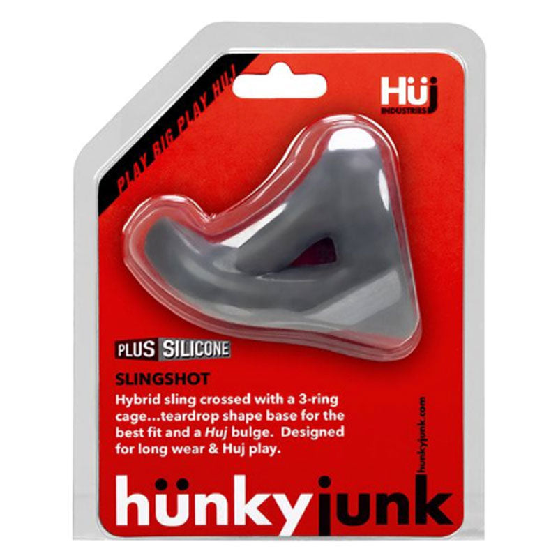 Hunkyjunk SLINGSHOT 3 ring teardrop stone - Fantasies Boutique