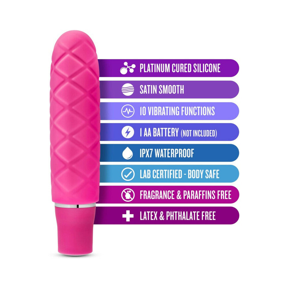 Blush Luxe Cozi Mini Silicone Slimline Vibrator Fuchsia - Fantasies Boutique