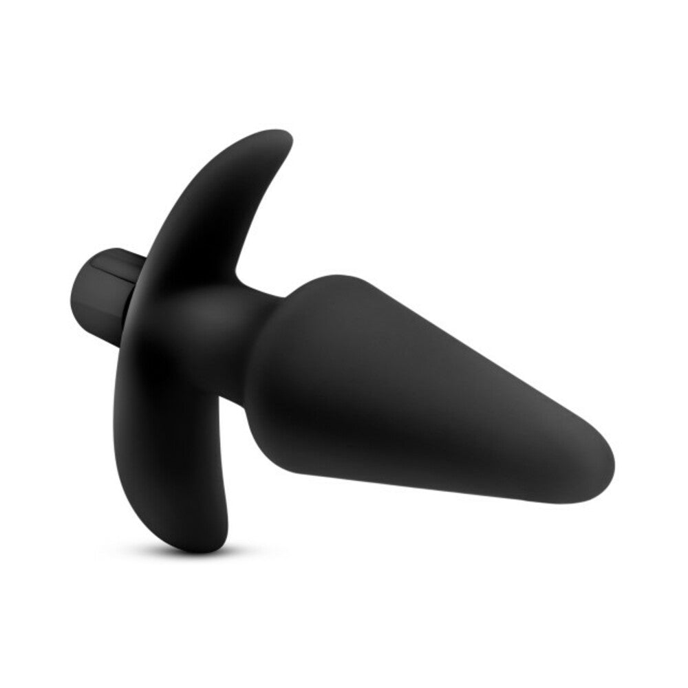 Blush Anal Adventures Platinum Silicone Vibrating Plug Black