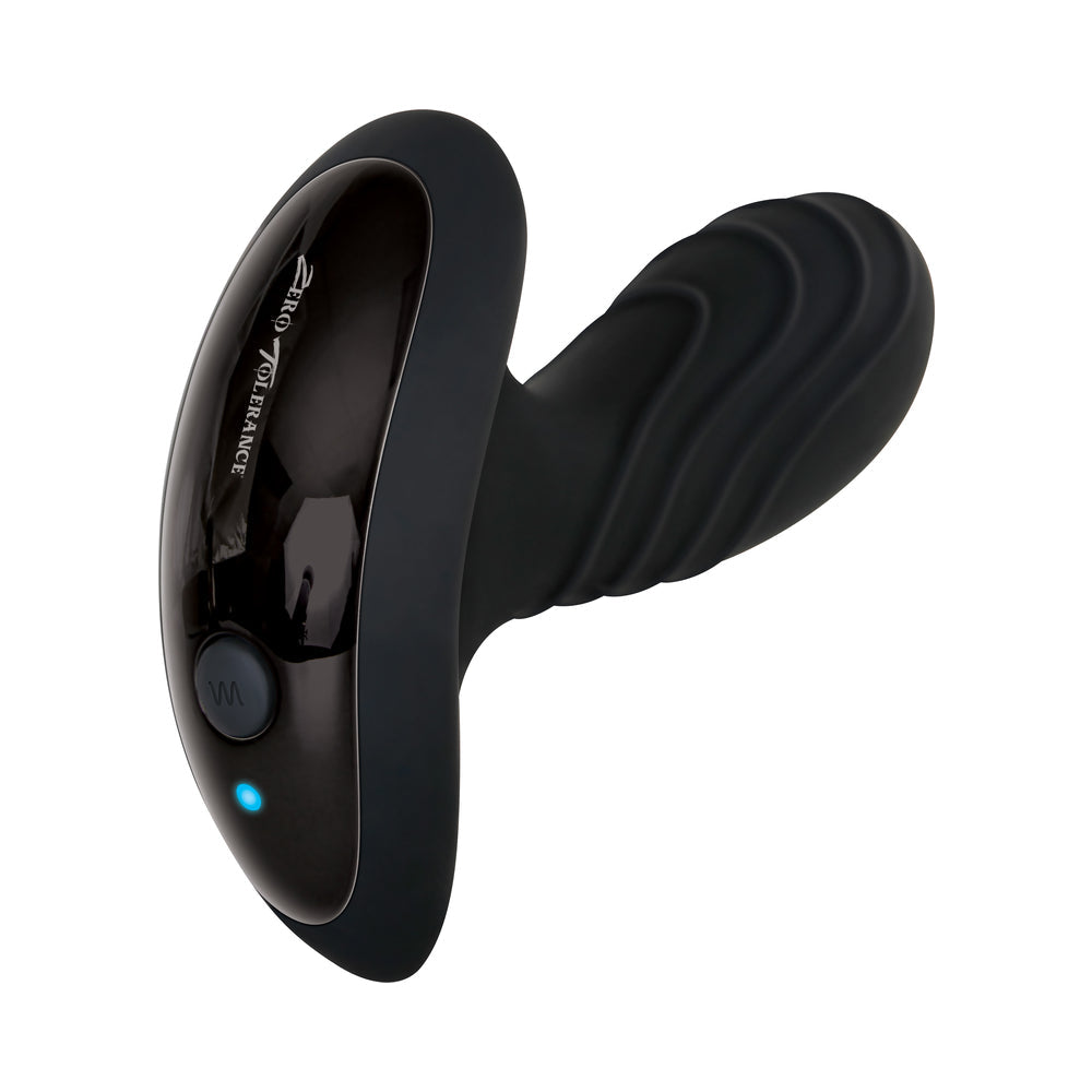 Zero Tolerance The Gentleman Rechargeable Vibrating Silicone Prostate Massager Black - Fantasies Boutique