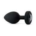b-Vibe Vibrating Jewel Rechargeable Remote-Controlled Anal Plug with Gem Base Black Diamond XXL - Fantasies Boutique
