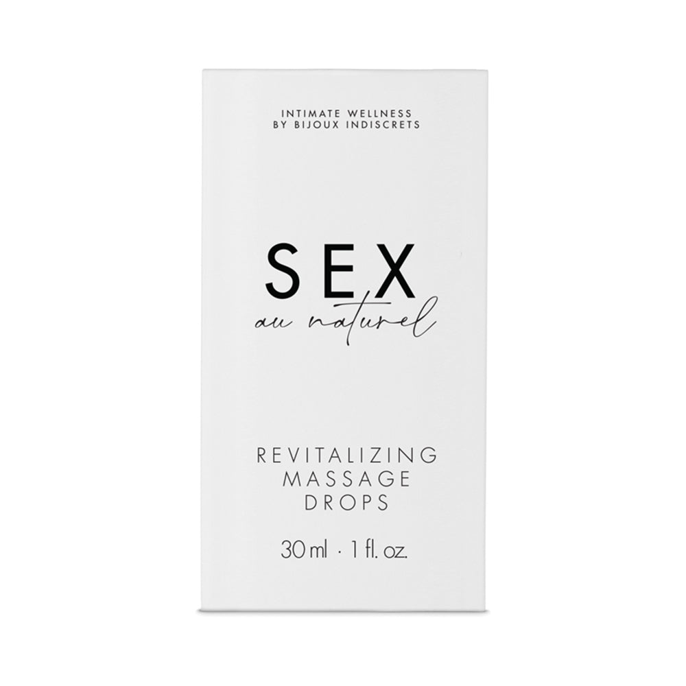 Bijoux Indiscrets Sex au Naturel Revitalizing Massage Drops 1 oz. - Fantasies Boutique