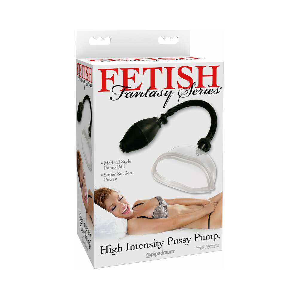Fetish Fantasy Series High Intensity Pussy Pump Clear/Black - Fantasies Boutique