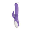 Evolved Thick & Thrust Bunny Rechargeable Thrusting Silicone Rabbit Vibrator Purple - Fantasies Boutique