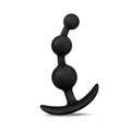 Anal Adventures Platinum Silicone Small Anal Beads Plug Black - Fantasies Boutique