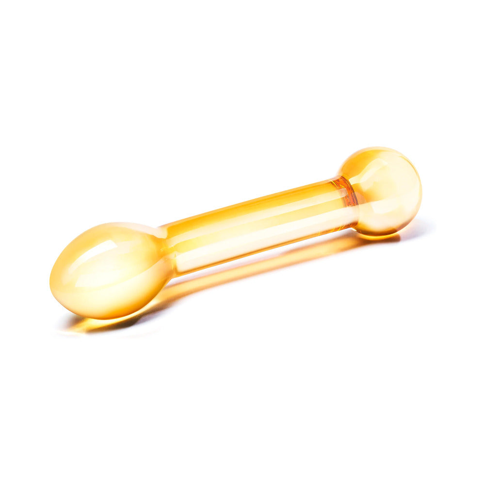 Glas 7 in. Honey Dripper Anal Slider Prostate Stimulating Glass Dildo - Fantasies Boutique