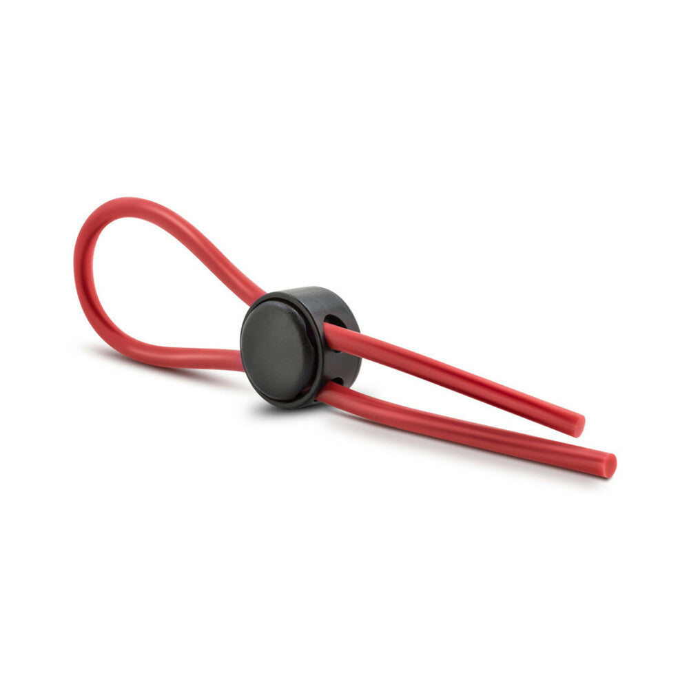 Stay Hard Silicone Loop Lasso/Bolo Cockring Red - Fantasies Boutique