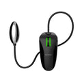RealRock Realistic 8 in. Vibrating Hollow Strap-On Black - Fantasies Boutique