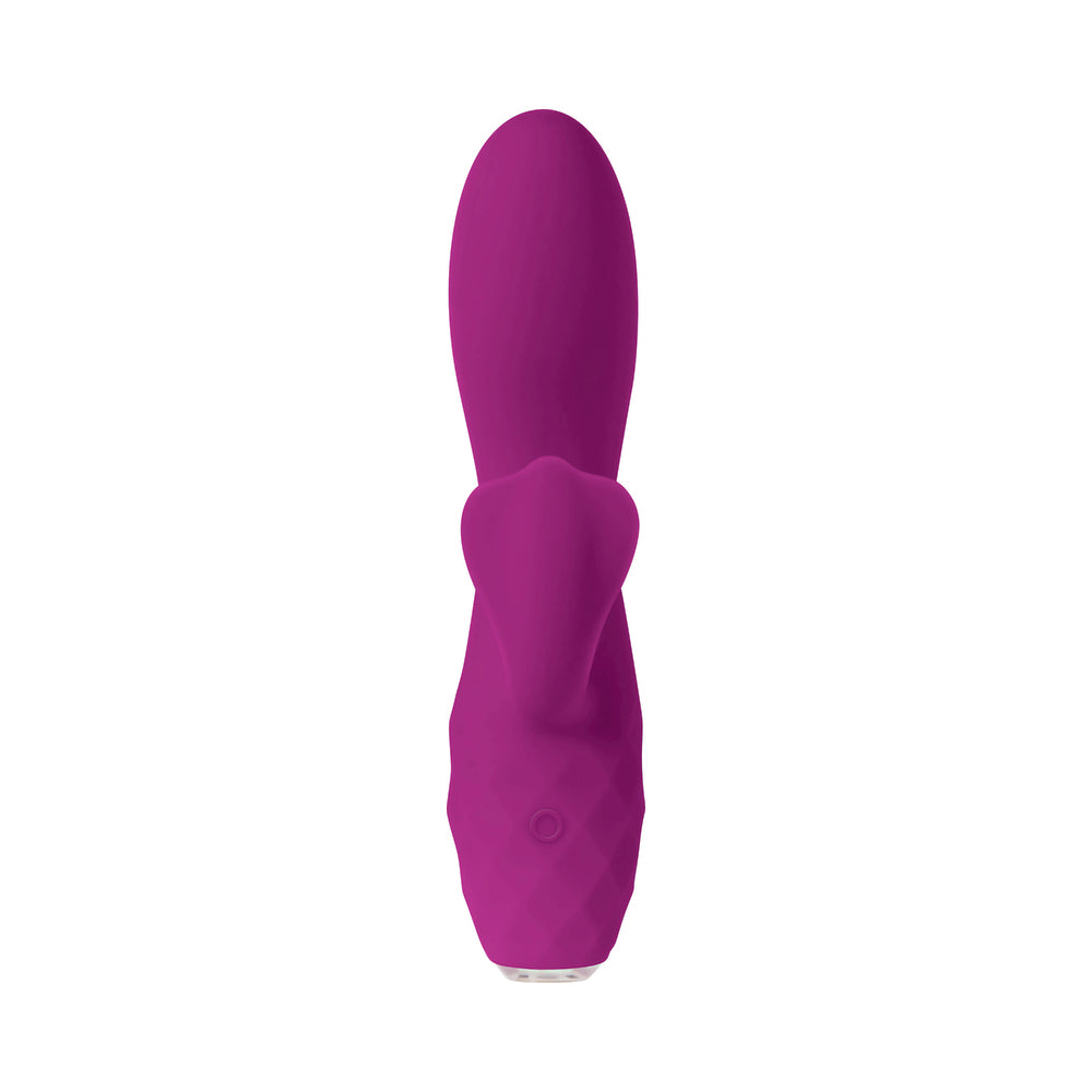 Evolved Glimmer Light-Up Rechargeable Silicone Dual Stimulator Purple - Fantasies Boutique