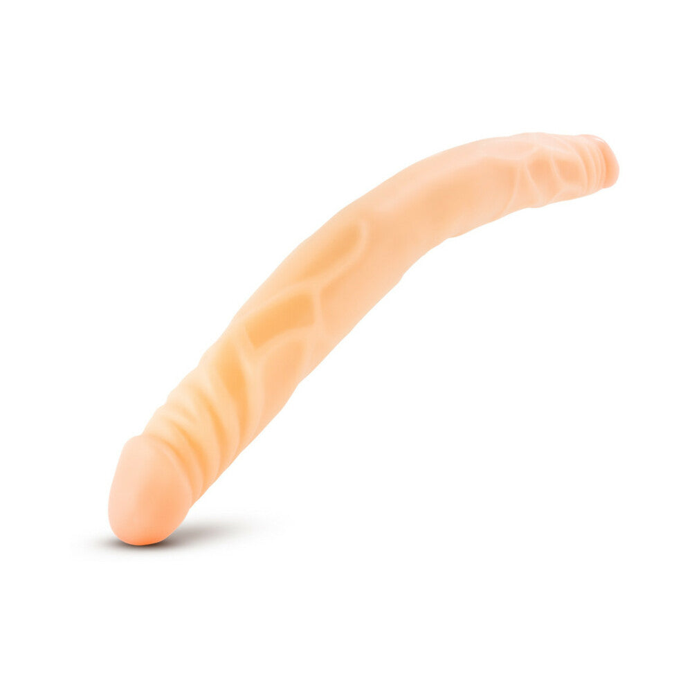 Blush B Yours 14 in. Double Dildo Beige - Fantasies Boutique