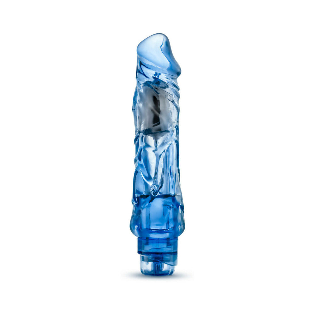 Naturally Yours Wild Ride Realistic 9 in. Vibrating Dildo Blue - Fantasies Boutique