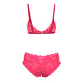 Magic Silk Get It Girl Peek-a-Boo Bralette & Split Crotch Boy Short Diva Pink Queen Size