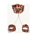 Sincerely, Sportsheets Amber Adjustable Neck & Wrist Restraints Tortoiseshell - Fantasies Boutique