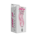 Foxy Tail Light Up Faux Fur Butt Plug With Multicolored Light Pattern Pink - Fantasies Boutique