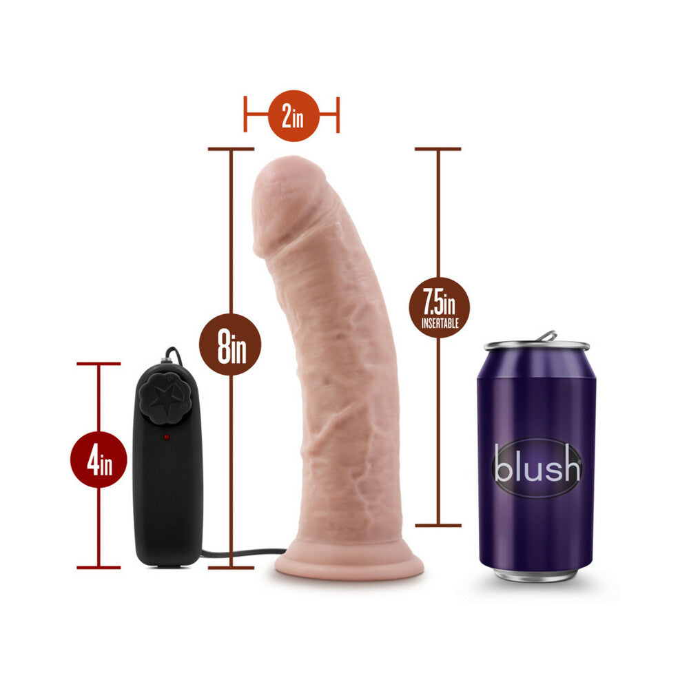 Dr. Skin Dr. Joe Realistic 8 in. Vibrating Dildo Beige - Fantasies Boutique