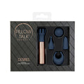 Pillow Talk Secrets Desires 6-Piece Silicone Mini Massager Set Navy - Fantasies Boutique