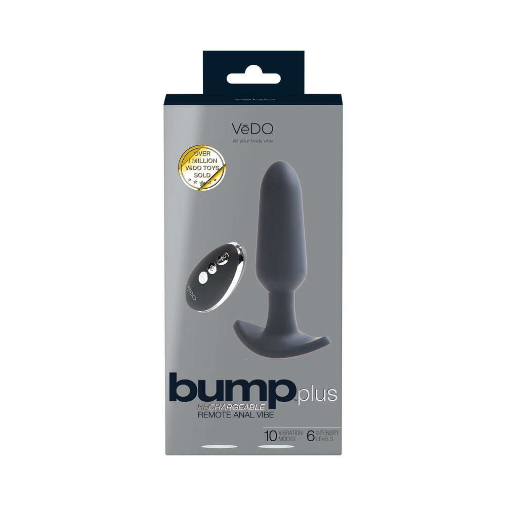 Bump Plus Rechargeable Remote Control Anal Vibe Black - Fantasies Boutique