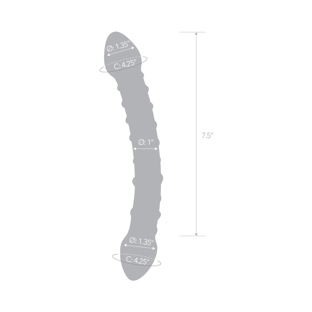 Glas 10 in. Double Trouble Glass Dildo - Fantasies Boutique