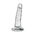 Naturally Yours 5.5 in. Glitter Dong Realistic Dildo Sparkling Clear - Fantasies Boutique