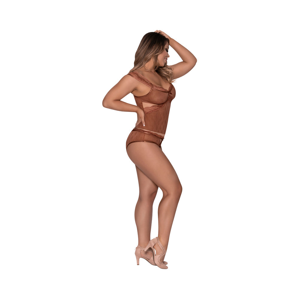 Magic Silk Caramel Kiss Cami & Boyshort Caramel L/XL - Fantasies Boutique