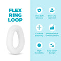 b-Vibe Flex Ring Loop Silicone C-Ring Clear