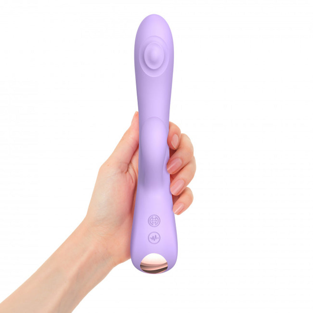 Love to Love Bunny & Clyde Rechargeable Tapping Rabbit Silicone Vibrator Viva Mauve - Fantasies Boutique