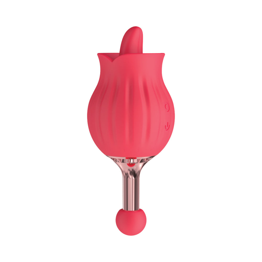 Clit-Tastic Rose Bud Dual Massager Red - Fantasies Boutique