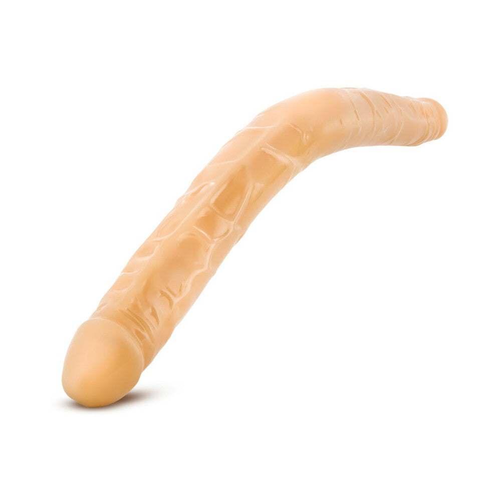 Blush B Yours 16 in. Double Dildo Beige - Fantasies Boutique