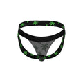 Male Power Hazy Dayz Jock Pot Leaf L/XL