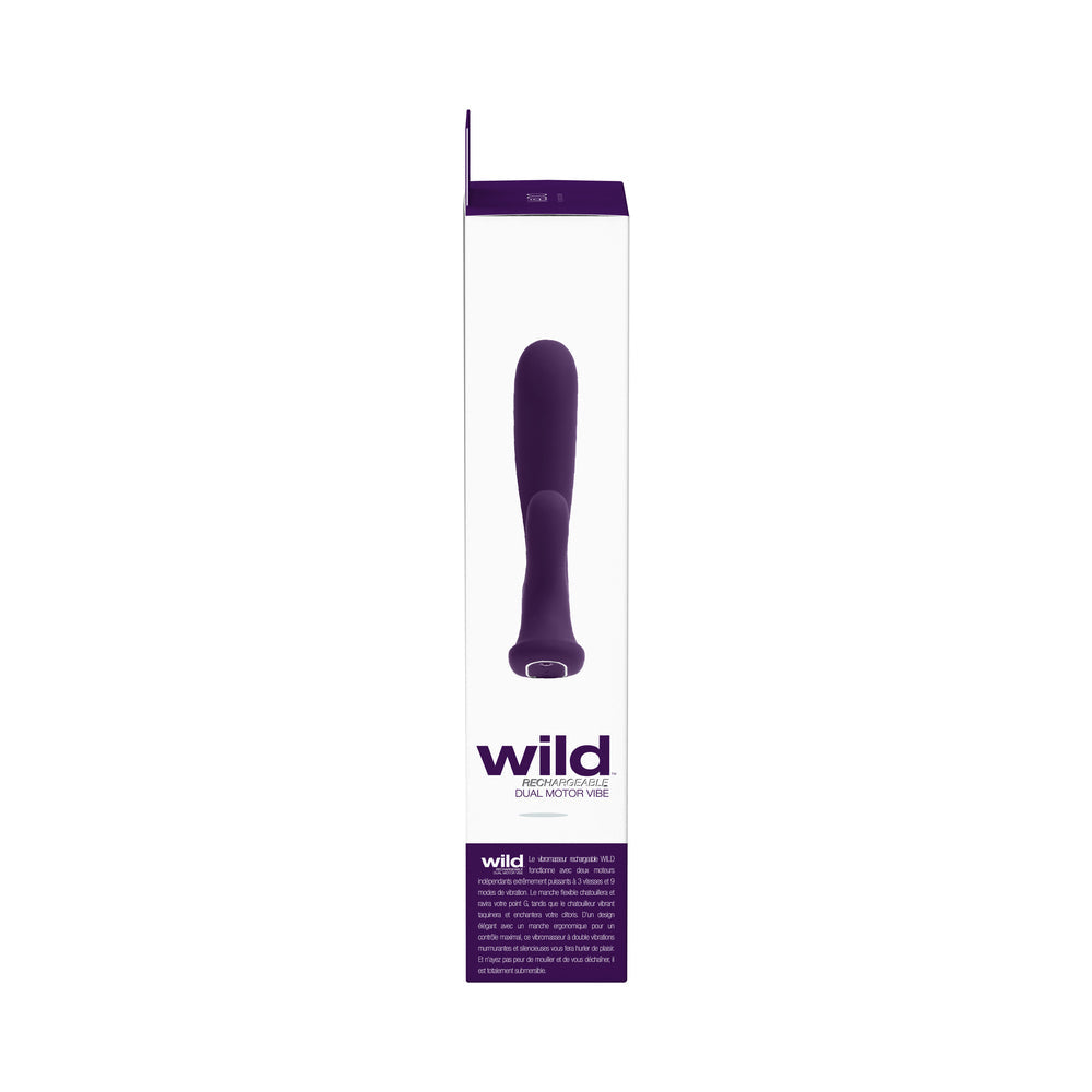 Vedo Wild Rechargeable Dual Vibe Purple - Fantasies Boutique