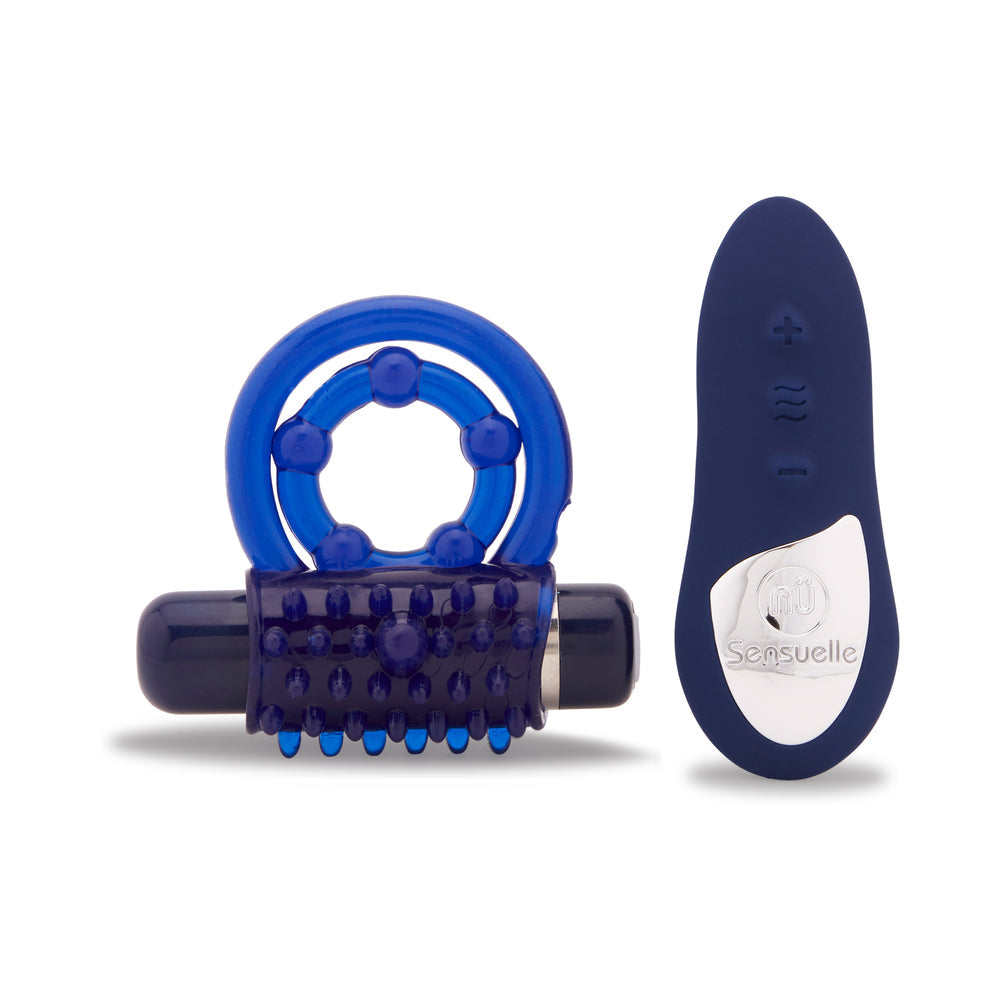 Nu Sensuelle Endure Remote Control Couple's Ring Blue - Fantasies Boutique