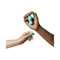ROMP Cello Rechargeable Remote-Controlled Silicone G-Spot Egg Vibrator Light Teal