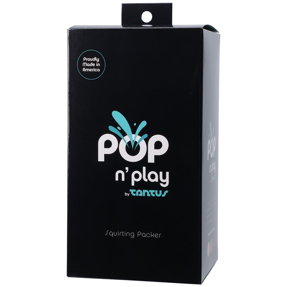 Tantus POP n' Play Squirting Packer Espresso - Fantasies Boutique