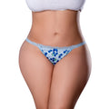 Magic Silk Sweet Treats Split Back & Crotchless Panty with Lube Blueberry Queen Size