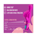 Aria Naughty AF Silicone Dual Stimulation Vibrator Plum - Fantasies Boutique