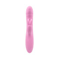 Playboy Rub Me Right Rechargeable Thrusting Dual Stimulator Silicone Pink Petal
