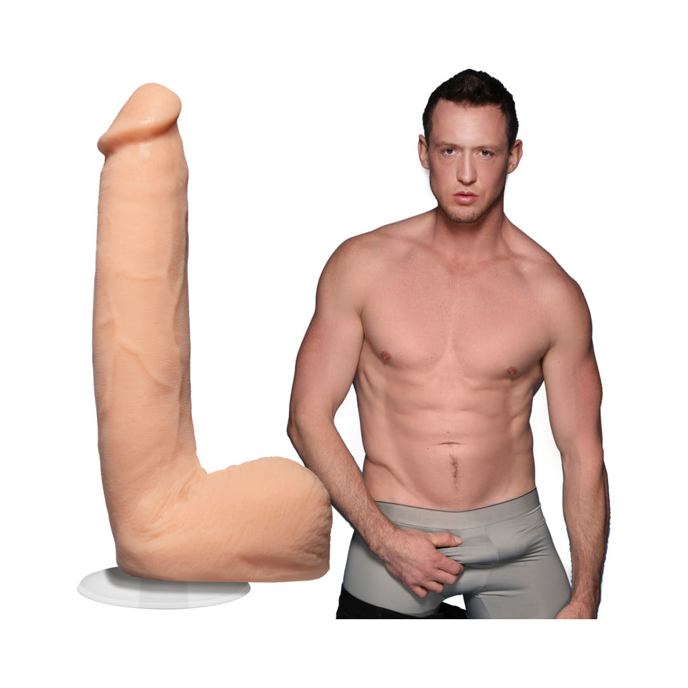 Signature Cocks Pierce Paris 9 Inch ULTRASKYN Cock with Removable Vac-U-Lock Suction Cup Vanilla - Fantasies Boutique