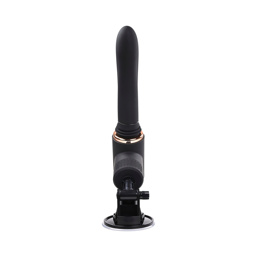 Evolved Too Hot To Handle Rechargeable Silicone Thrusting Sex Machine Black - Fantasies Boutique