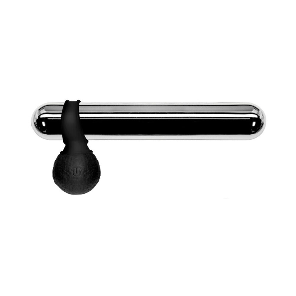 Jock 28X Vibrating Silicone Balls with Remote Control XL Black - Fantasies Boutique