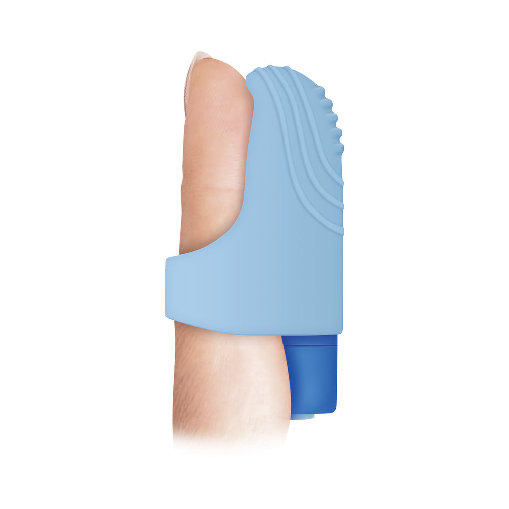 Evolved Fingerlicious Rechargeable Silicone Finger Vibrator Blue - Fantasies Boutique