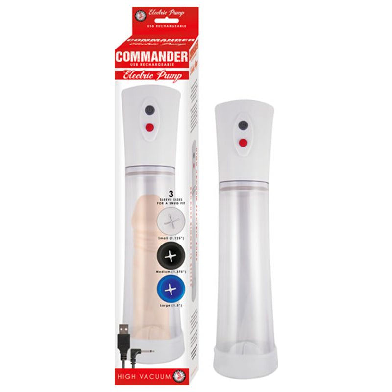 Commander Electric Pump Clear - Fantasies Boutique