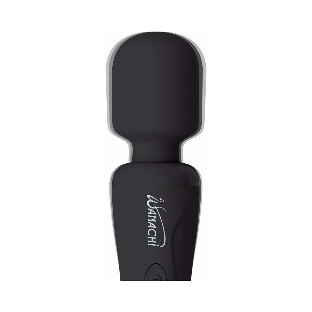 Wanachi Body Recharger Rechargeable Silicone Wand Vibrator Black - Fantasies Boutique